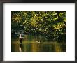 Fly Fisherman Casts His Line Into The Elk River by Skip Brown Limited Edition Print