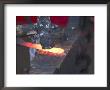 Knife Maker Forging Steel Blank, Norway by Russell Young Limited Edition Print