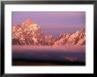 Teton Range With Fog Shrouded Jackson Hole Valley Below, Grand Teton National Park, Wyoming, Usa by Stephen Saks Limited Edition Pricing Art Print