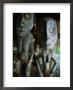 Ancestoral Carvings In The Men's Spirit House In Parembei Village, East Sepik, Papua New Guinea by Jerry Galea Limited Edition Print