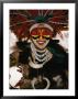 A Tribal Woman Decorated With Beads, Feathers, And Cowries by Jodi Cobb Limited Edition Print