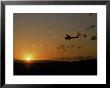 Small Plane In Flight, Sunset by Charles Shoffner Limited Edition Print