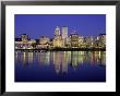 Skyline Of Portland Oregon At Night by Fogstock Llc Limited Edition Print