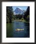 Tourists Float On A Raft In The Merced River At Yosemite National Park by Ralph Crane Limited Edition Print