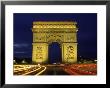 L'arc De Triomphe At Dusk, Paris, France by Bob Burch Limited Edition Print