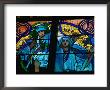 Stained-Glass Windows With Art Nouveau Mucha Designs In St. Vitus Cathedral, Prague, Czech Republic by Richard Nebesky Limited Edition Print