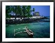 An Outrigger Canoe On The South Kona Coast, Puuhonua O Honaunau National Park, Hawaii, Usa by Ann Cecil Limited Edition Print