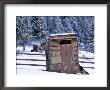Outhouse At Elkhorn Ghost Town, Montana, Usa by Chuck Haney Limited Edition Print