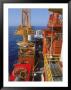 Workers On Offshore Oil Rig In The Gulf Of Mexico by Jim Mcnee Limited Edition Print