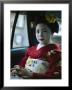 Kimono-Clad Geisha Sits In The Back Of A Cab by Eightfish Limited Edition Print