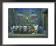 Town Meeting With Murals By Rodolfo Morales, Oaxaca, Mexico by Judith Haden Limited Edition Pricing Art Print