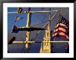 Trinity Church Behind Flags At Bowen's Wharf, Newport, Rhode Island, Usa by Alexander Nesbitt Limited Edition Print