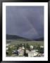 Rainbow Behind Old Mining Town Of Virginia City, Montana, Usa by John & Lisa Merrill Limited Edition Print