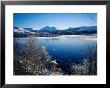 Looking Across The Partially Frozen Loch Awe To Kilchurn Castle And Ben Lui, United Kingdom by Cornwallis Graeme Limited Edition Pricing Art Print