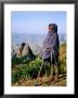 Shepherd Boy With Simien Mountains Background, Simien Mountains National Park, Ethiopia by Frances Linzee Gordon Limited Edition Pricing Art Print