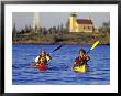 Sea Kayakers In Lake Superior Near Copper Harbor, Michigan, Usa by Chuck Haney Limited Edition Print