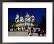 Family Walking Outside Zenkov Cathedral In Panfilov Park, Almaty, Kazakhstan by Anthony Plummer Limited Edition Print