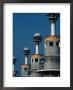 Row Of Modern Lighting Towers In Industrial Park, Barcelona, Spain by Bill Wassman Limited Edition Pricing Art Print