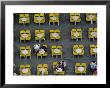 Tables And Chairs Lined Up In Piazza San Marco, Venice, Italy by Damien Simonis Limited Edition Print