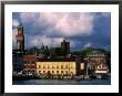 Harbour And City Buildings, Helsingborg, Skane, Sweden by Anders Blomqvist Limited Edition Print