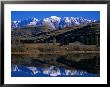 Snow-Capped Mountains Reflected In Lake Hayes, Near Arrowtown, Queenstown, Otago, New Zealand by David Wall Limited Edition Print
