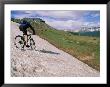 Mountain Biking Across A Patch Of Snow by Kate Thompson Limited Edition Print
