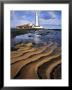 St. Marys Lighthouse With Sand Patterns, Newcastle, Uk by David Clapp Limited Edition Print