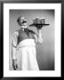 Waiter Holding Tray With Mugs Of Beers by Ewing Galloway Limited Edition Pricing Art Print