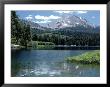 Lassen Peak (10,457') And Manzanita Lake, Ca by Allen Russell Limited Edition Pricing Art Print