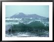 Waves With Anak Krakatoa Volcano Behind, Sunda Straits, Indonesia by Mary Plage Limited Edition Print