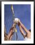 Close-Up Of Hands With Volleyball by John R Kelly Limited Edition Print