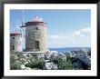 Windmills, Rhodes, Greece by Leslie Harris Limited Edition Print