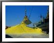 Unloading Sulfur From Ship, Darwin, Austr by Frank Perkins Limited Edition Print