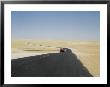 The Meandering Asphalt Road Between Hofuf And Riyadh Is Partly Laid On Gravel And Partly On Sand by W. Robert Moore Limited Edition Print