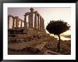Temple Of Poseidon Sunset, Sounion, Attica, Greece by Walter Bibikow Limited Edition Print