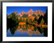 Teton Range In Autumn, Grand Teton National Park, Wy by Russell Burden Limited Edition Print