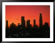 Skyline Of Los Angeles At Sunset, Ca by Mitch Diamond Limited Edition Print