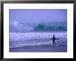 Surfer Entering Shorebreak At Hossegor Near Biarritz, Biarritz, Aquitaine, France by Gareth Mccormack Limited Edition Pricing Art Print