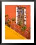 Colorful Stairs And House With Potted Plants, Guanajuato, Mexico by Julie Eggers Limited Edition Pricing Art Print