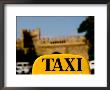 Taxi Sign In Front Of Samaxi Gate, Baku, Azerbaijan by Stephane Victor Limited Edition Print