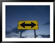Traffic Sign With Two Arrows, Arizona by John Burcham Limited Edition Print