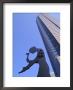 Hammering Man Statue And Fair Tower, Frankfurt, Hesse, Germany, Europe by Hans Peter Merten Limited Edition Pricing Art Print