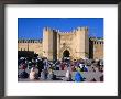 People Gathered In Front Of Bab El Mahrouk Gate In Old Fes (Fes El Bali), Fes, Morocco by John Elk Iii Limited Edition Print