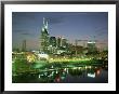 City Skyline And Cumberland River At Dusk, Riverfront Park, Nashville, Tennessee, Usa by Gavin Hellier Limited Edition Print