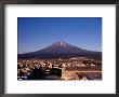 Fuji City With Mt. Fuji In Background, Mt. Fuji, Japan by Martin Moos Limited Edition Print