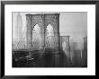 New York City's Brooklyn Bridge During A Bleak Afternoon by Leonard Mccombe Limited Edition Print