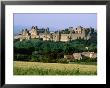 La Cite, 12Th Century Castle In Distance, Carcassonne, Languedoc-Roussillon, France by John Elk Iii Limited Edition Print