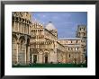 Cathedral And Leaning Tower Behind, Pisa, Tuscany, Italy by John Elk Iii Limited Edition Print