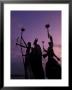 Slender Statues On Coastline At Dusk, Puerto Rico by Greg Johnston Limited Edition Pricing Art Print