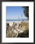 View From Palisades Down To Beach, Santa Monica Beach, Santa Monica, California, Usa by Ethel Davies Limited Edition Print